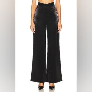 RtA Revolve Wide Leg Pant in Luminous Black Dress Pants Nwt Size 4